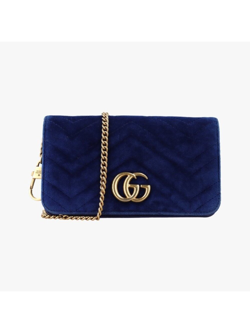 Gucci GG Marmont Blue Velour